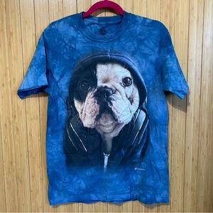The Mountain Dj Manny The Frenchie Graphic T-shirt Blue - M